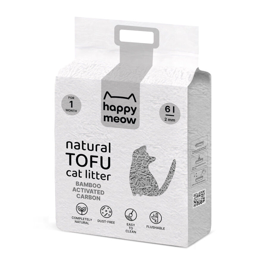 6 L Happy Meow Natural Tofu Aglomerante Bambu para gatos, , large Imagem n&uacute;mero 3