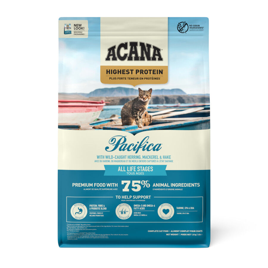 4.5 kg Acana Pacifica ra&ccedil;&atilde;o para gatos, , large Imagem n&uacute;mero 1