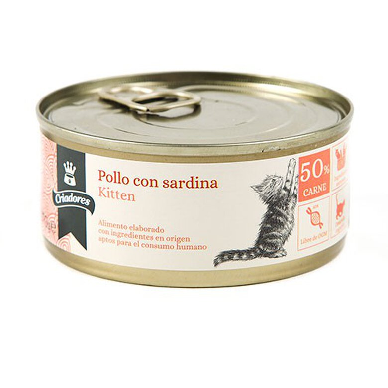 170 g Criadores Kitten Frango e Sardinha em lata para gatos ,  Imagem número 1 170 g Criadores Kitten Frango e Sardinha em lata para gatos , , large Imagem número 1