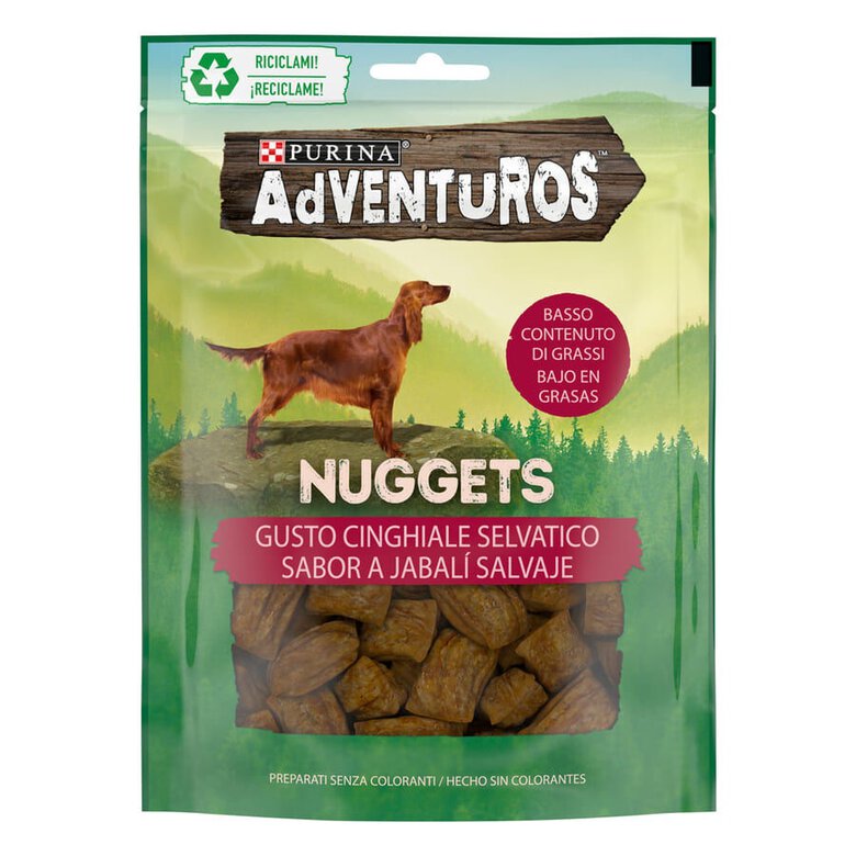 90 g Adventuros Nuggets de Javali para cães,  Imagem número 1 90 g Adventuros Nuggets de Javali para cães, , large Imagem número 1