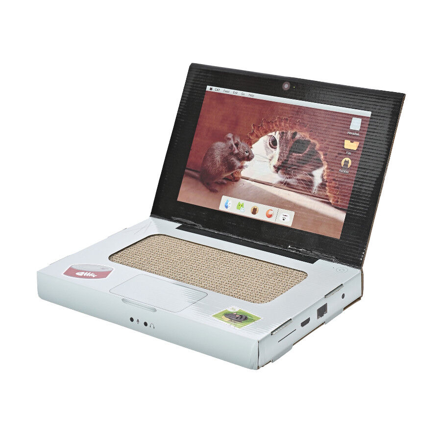 Leeby Lola arranhador de cart&atilde;o em forma de port&aacute;til para gatos, , large Imagem n&uacute;mero 1