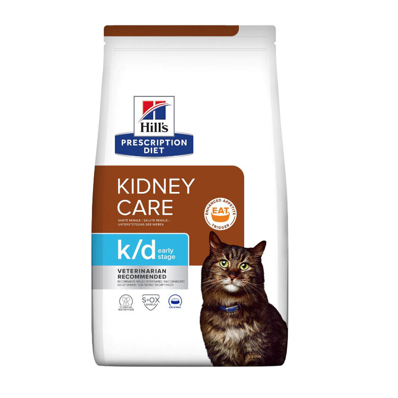 1.5 kg Hill's Prescription Diet Kidney Care k/d ração para gatos,  Imagem número 1 1.5 kg Hill's Prescription Diet Kidney Care k/d ração para gatos, , large Imagem número 1
