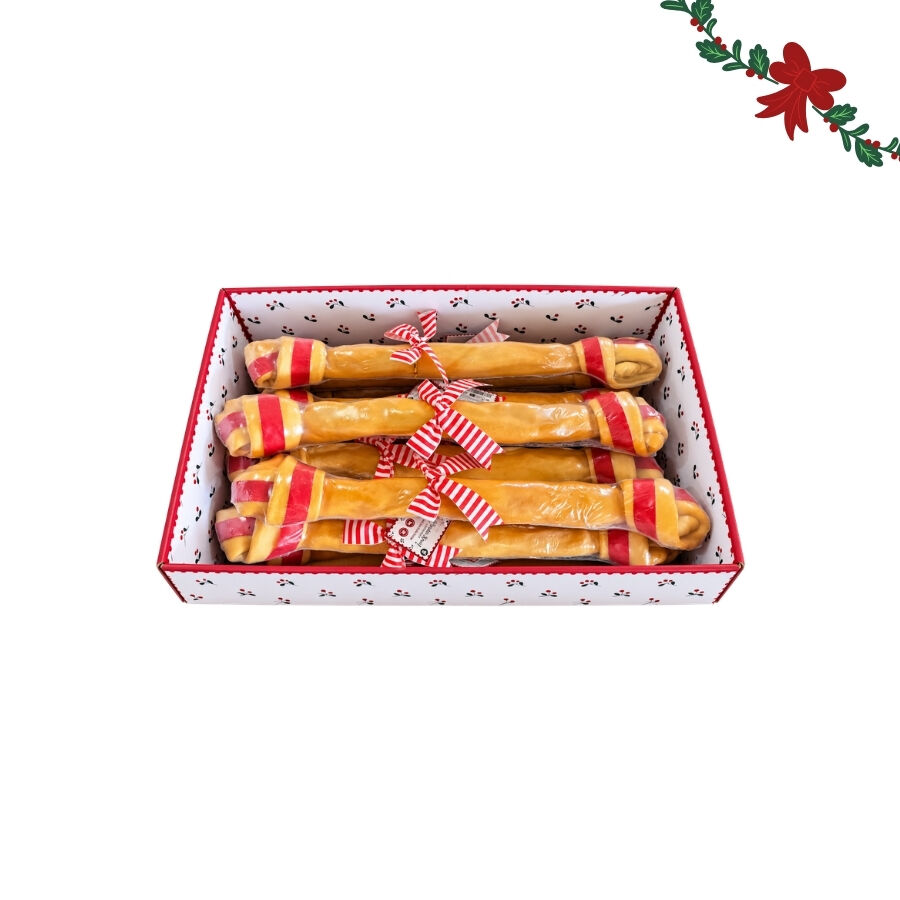 1 un. Wonder Christmas Osso Gigante de Couro Prensado Snacks para C&atilde;es, , large Imagem n&uacute;mero 5