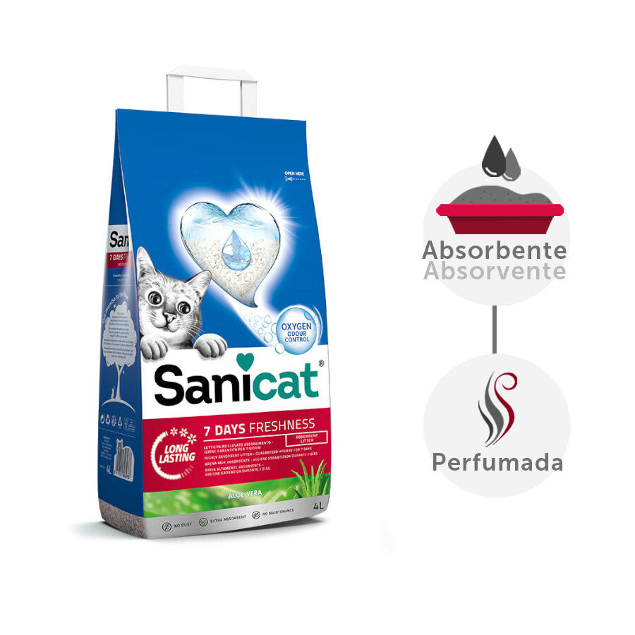 Sanicat Aloe Vera 7 Days arena para gatos Imagem n&uacute;mero 1