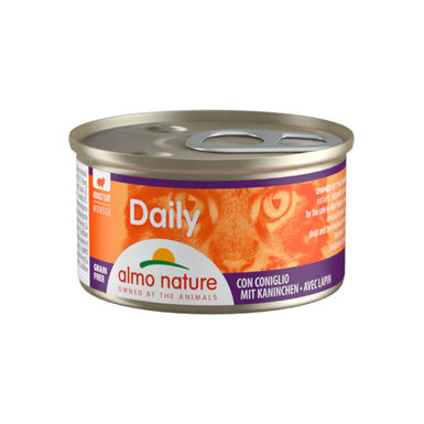 Almo Nature Adult Daily Mousse de Coelho lata para gatos