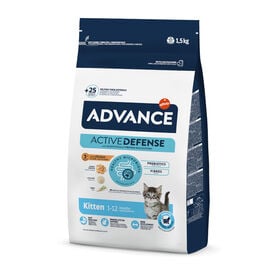 Advance Active Defense Frango e Arroz ra&ccedil;&atilde;o para gatinhos