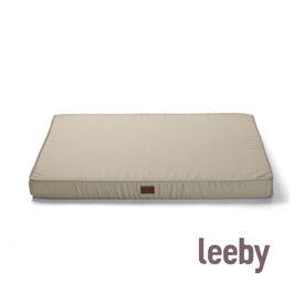 Leeby Colchão taupe antiderrapante para cães
