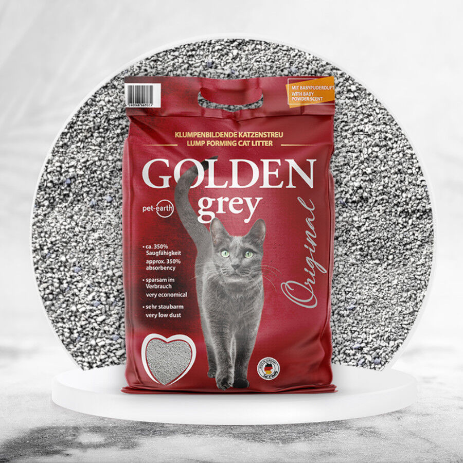 14 kg Golden Grey Areia Fina Aglomerante para gatos, , large Imagem n&uacute;mero 2