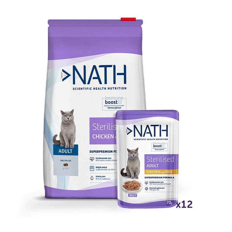 Pack Comida Gatos Esterilizados Nath Imagem número 1 Pack Comida Gatos Esterilizados Nath Imagem número 1