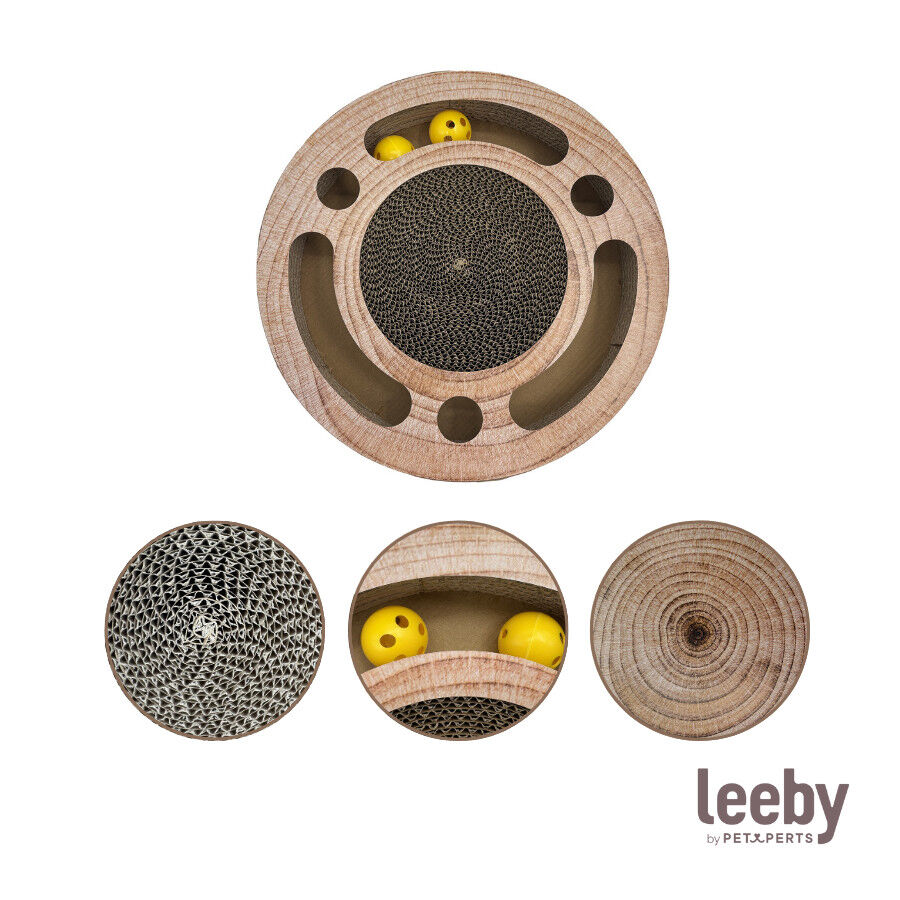 Leeby Pelusa arranhador com brinquedo para gatos, , large Imagem n&uacute;mero 6