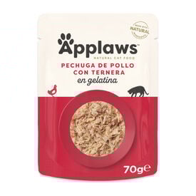 Applaws comida húmida frango e vitela para gatos