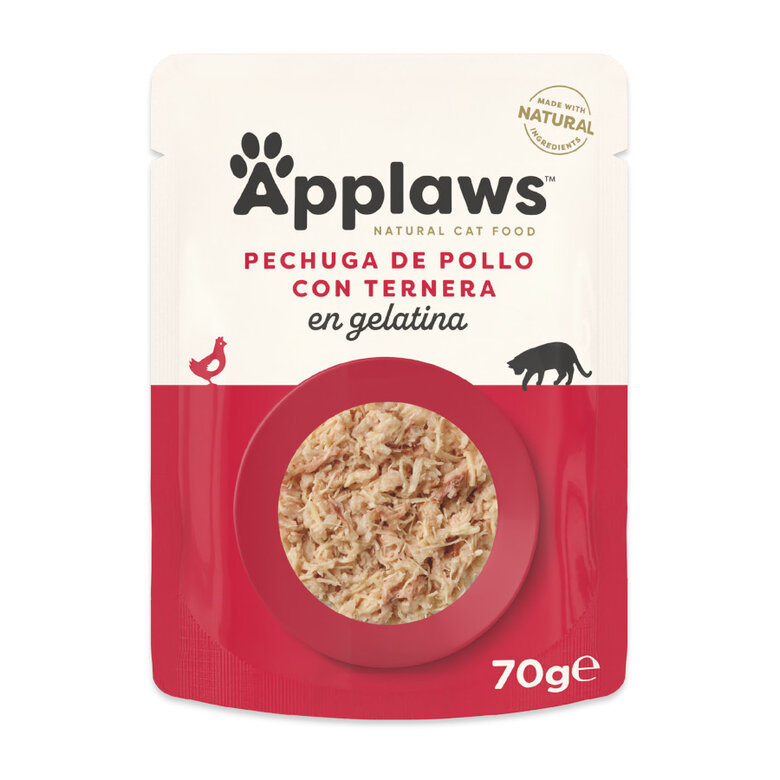 70 g Applaws comida húmida frango e vitela para gatos,  Imagem número 1 70 g Applaws comida húmida frango e vitela para gatos, , large Imagem número 1