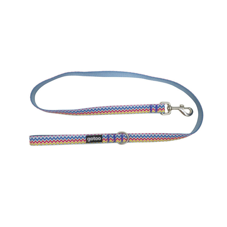 Gotoo Trela Estampada com Riscas Zig-Zag para Cães,  Imagem número 1 Gotoo Trela Estampada com Riscas Zig-Zag para Cães, , large Imagem número 1