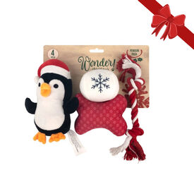 Wonder Christmas Penguin Pack Brinquedos Natalícios para cães,  Wonder Christmas Penguin Pack Brinquedos Natalícios para cães