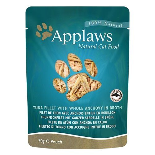 70 g Applaws Natural Atum e Anchova sach&ecirc; para gatos, , large Imagem n&uacute;mero 3