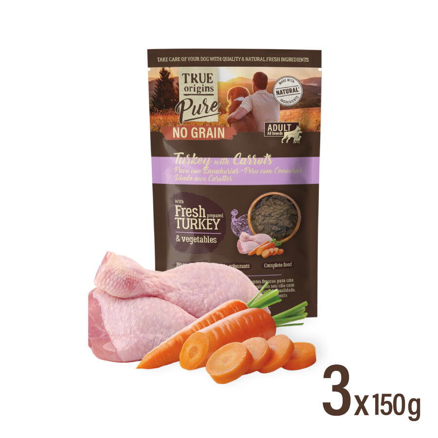 True Origins Pure Multipack Comida h&uacute;mida Carne e Peixe em saquetas para c&atilde;es - Multipack , , large Imagem n&uacute;mero 3