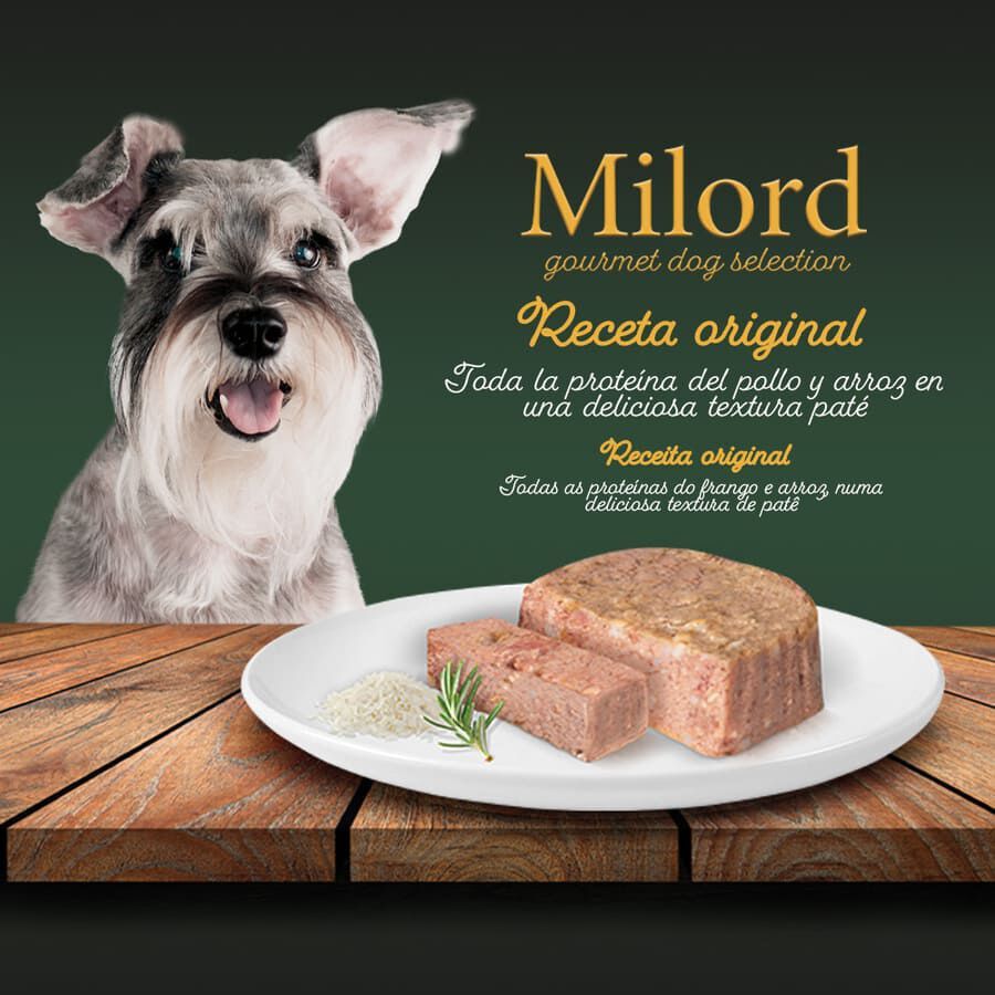 150 g Milord Senior Frango e Arroz em pat&eacute; terrina para c&atilde;es, , large Imagem n&uacute;mero 2