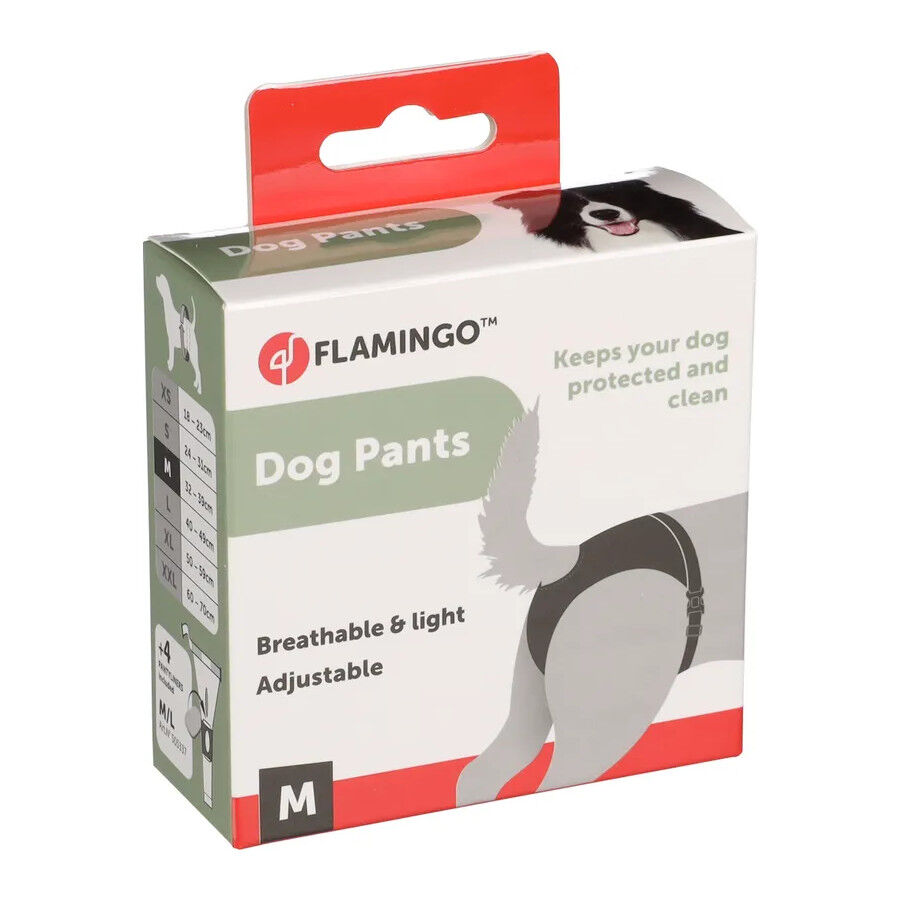 Flamingo Sasha Cuecas pretas para c&atilde;es, , large Imagem n&uacute;mero 2