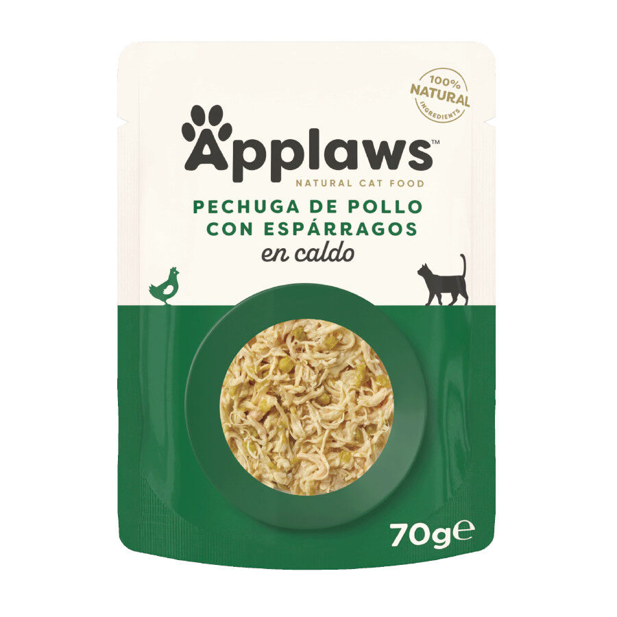 70 g Applaws Frango com Espargos para gatos, , large Imagem n&uacute;mero 1