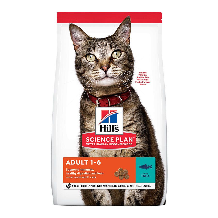 10 kg Hill's Adult Science Plan Atum ra&ccedil;&atilde;o para gatos, , large Imagem n&uacute;mero 1