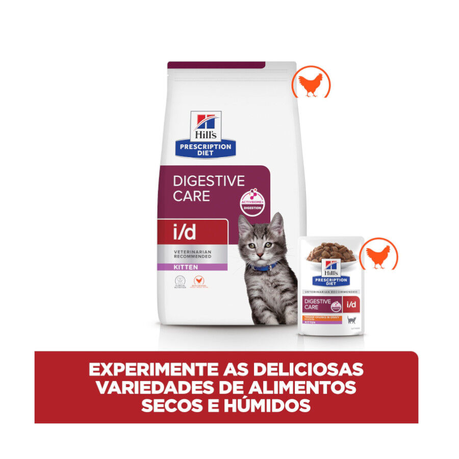 1.5 kg Hill's Prescription Diet i/d Digestive Care Kitten Digestivo Ra&ccedil;&atilde;o de frango para gatinhos, , large Imagem n&uacute;mero 7