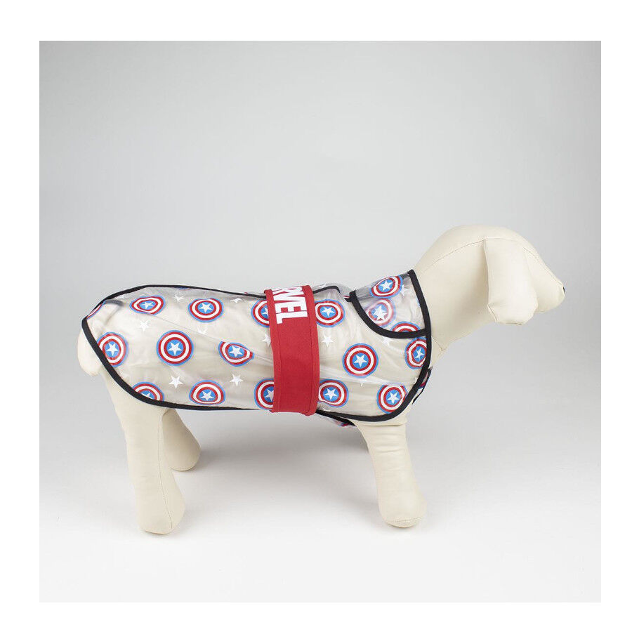 Disney Marvel Capa de Chuva Imperme&aacute;vel Captain America para c&atilde;es, , large Imagem n&uacute;mero 3