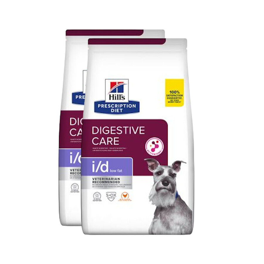 2 x 12 kg Hill's Prescription Diet Digestive Care Low Fat i/d Frango ra&ccedil;&atilde;o para c&atilde;es Pack poupan&ccedil;a!, , large Imagem n&uacute;mero 1
