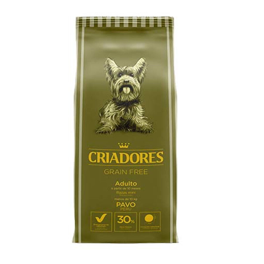 Criadores Grain Free Pavo pienso perros razas mini Imagem n&uacute;mero 1