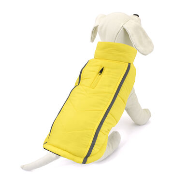 Outech Casaco Reversível Cinza e Amarelo para cães