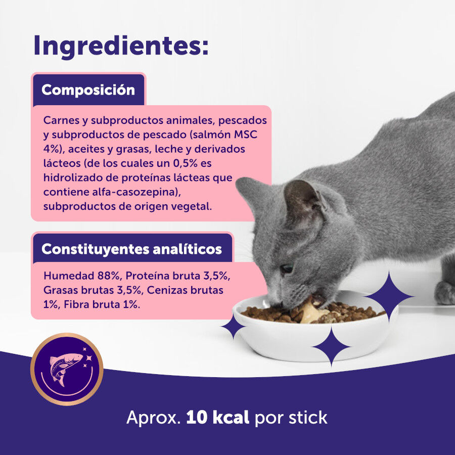 24 barritas Feliway Ceva Happy Snacks de Salm&atilde;o para gatos, , large Imagem n&uacute;mero 7