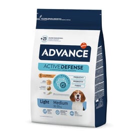 Advance Active Defense Medium Light Frango e Arroz ração para cães
