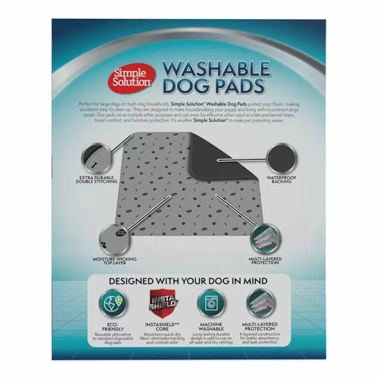 Simple Solution Tapetes laváveis para cães – Pack 2,  Imagem número 2 Simple Solution Tapetes laváveis para cães – Pack 2, , large Imagem número 2