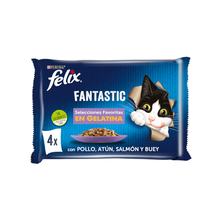 4 saquetas x 85 g Felix Fantastic Sele&ccedil;&otilde;es Favoritas saquetas em geleia, , large Imagem n&uacute;mero 1