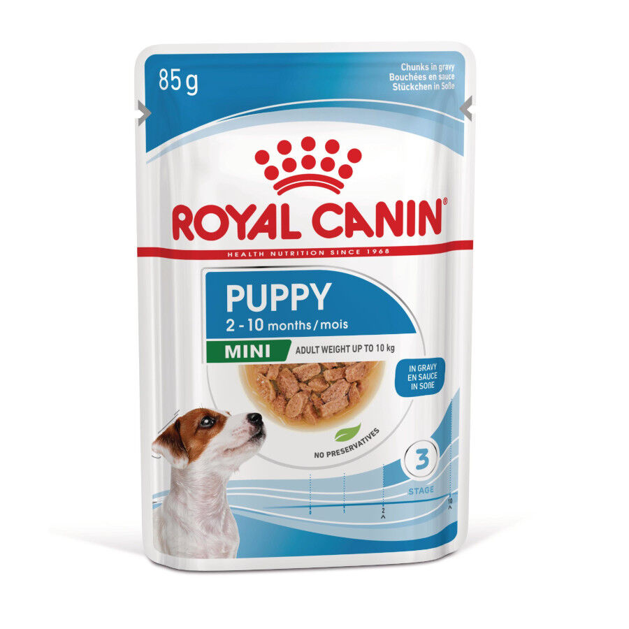 85 g Royal Canin Mini Puppy alimento h&uacute;mido em molho saquetas para c&atilde;es, , large Imagem n&uacute;mero 1