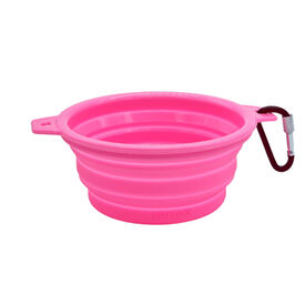 Dukier Bebedouro dobrável rosa para cães