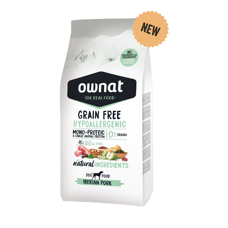 Ownat Grain Free Hypoallergenic Porco ra&ccedil;&atilde;o para c&atilde;es, , large Imagem n&uacute;mero 1