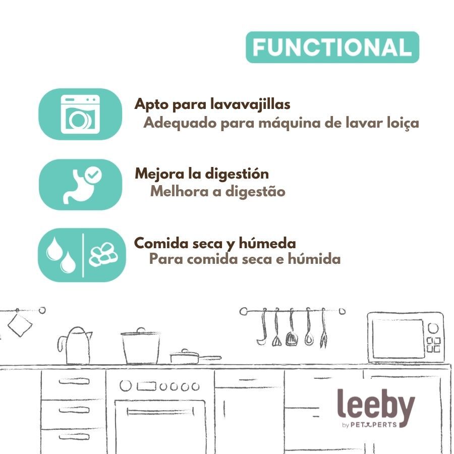 Leeby Comedouro Antivoracidade de Cer&acirc;mica para gatos, , large Imagem n&uacute;mero 5