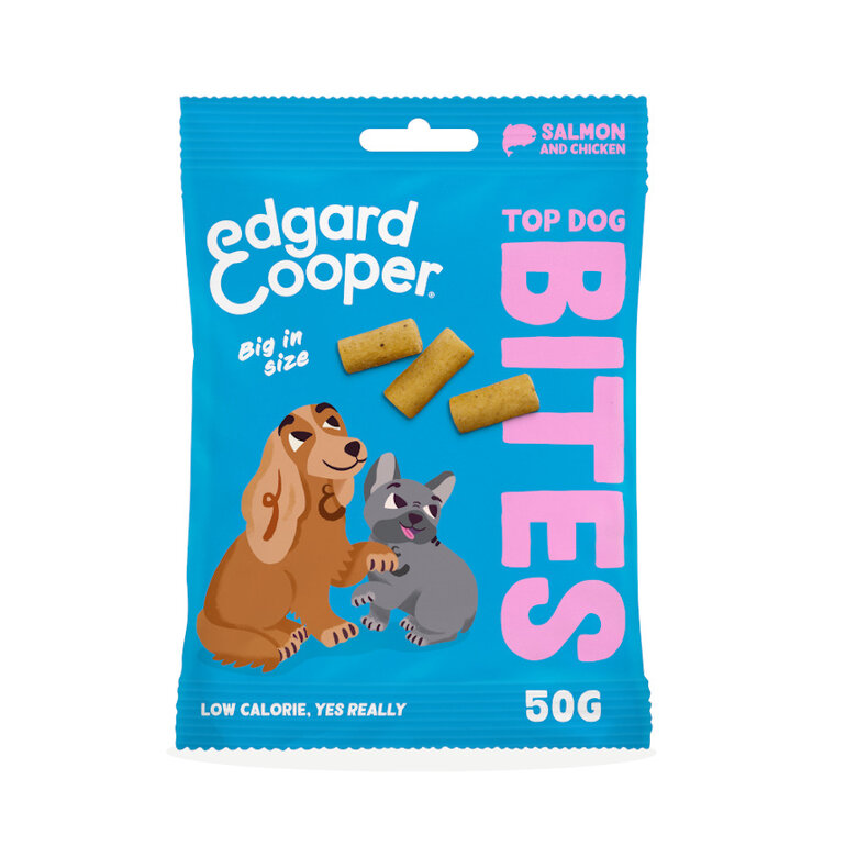 50 g Edgard y Cooper Snacks Grandes de Salm&atilde;o e Frango para c&atilde;es, , large Imagem n&uacute;mero 1