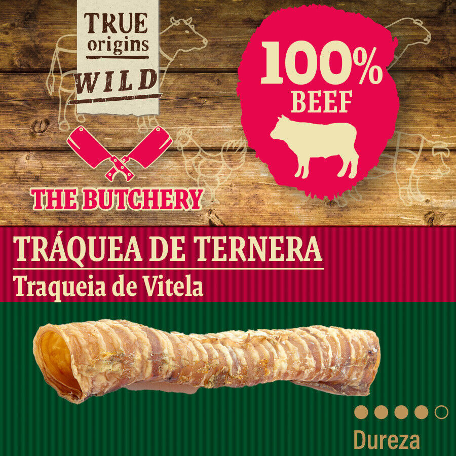 True Origins Wild Tr&aacute;quea Ternera Snack para perros, , large Imagem n&uacute;mero 4