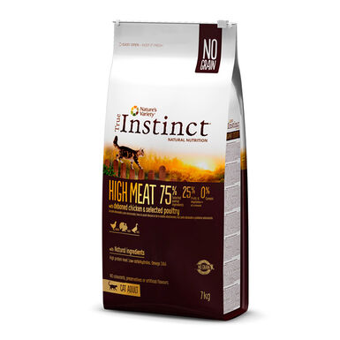 True Instinct Feline High Meat Adult com frango e aves