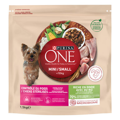 Purina One Adult Mini Weight Control pavo y arroz 1.5 kg