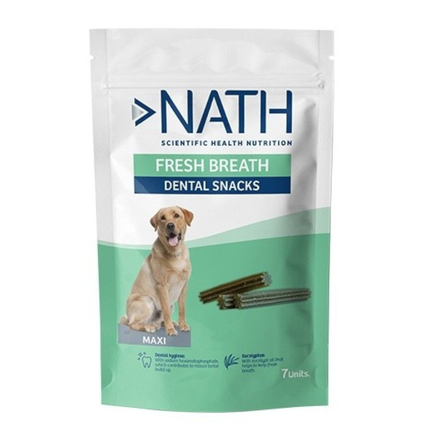 7 sticks Nath Snacks Dent&aacute;rios Maxi Fresh Breath para c&atilde;es, , large Imagem n&uacute;mero 1