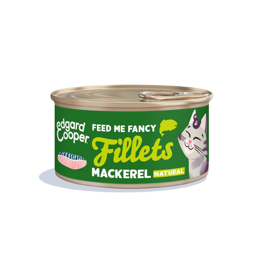 70 g Edgard & Cooper Filetes de Caballa Lata para gatos, , large Imagem n&uacute;mero 1