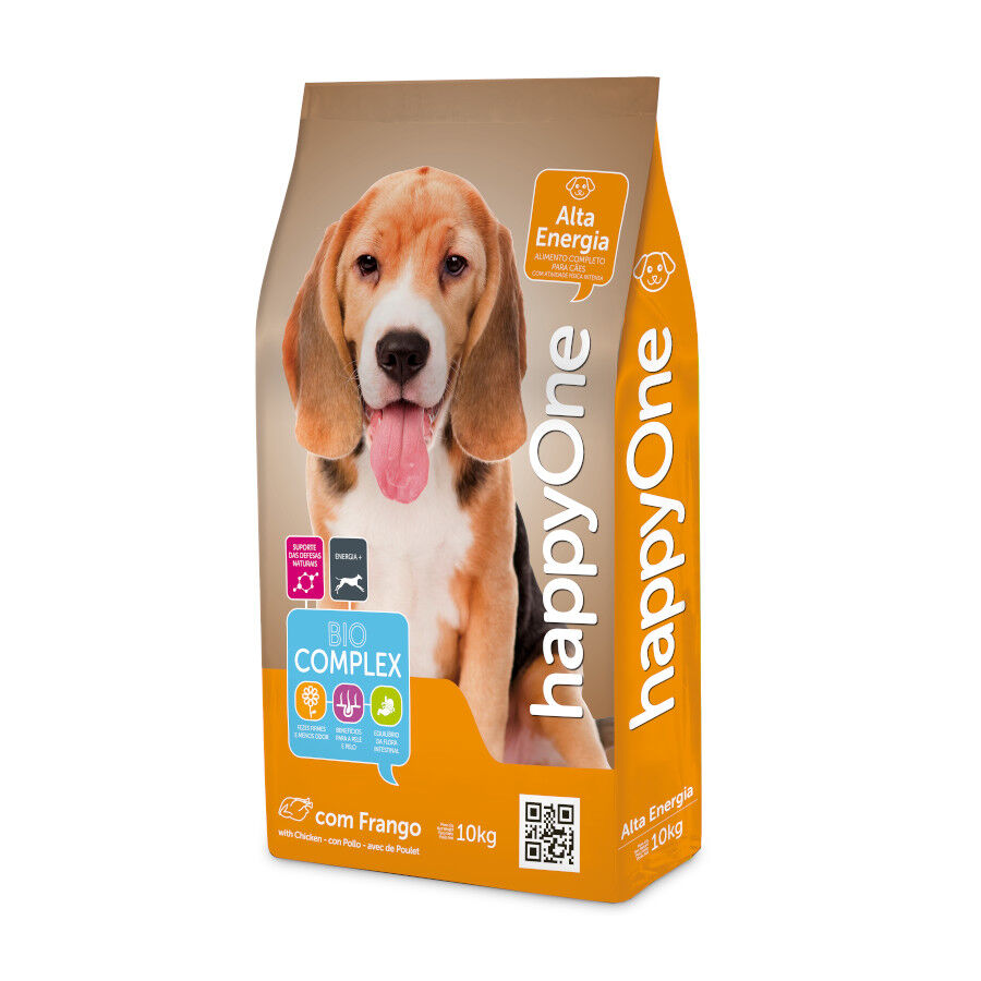 happyOne Adult Alta Energia Ra&ccedil;&atilde;o de carne fresca de aves para c&atilde;es, , large Imagem n&uacute;mero 1