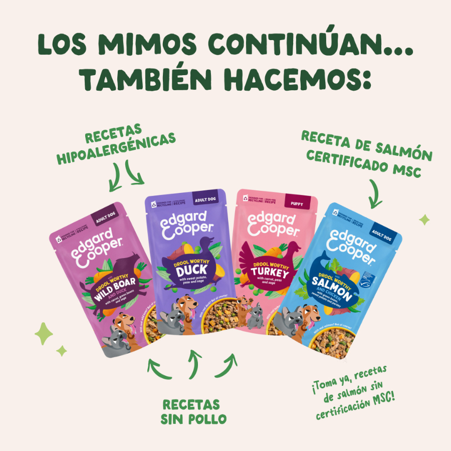 150 g Edgard & Cooper Adult Grain Free Comida h&uacute;mida de Cordeiro e frango em saquetas para c&atilde;es, , large Imagem n&uacute;mero 5