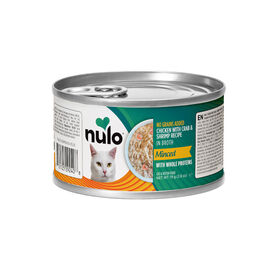 Nulo Minced Comida h&uacute;mida de Frango com Caranguejo e Camar&atilde;o em lata para gatos