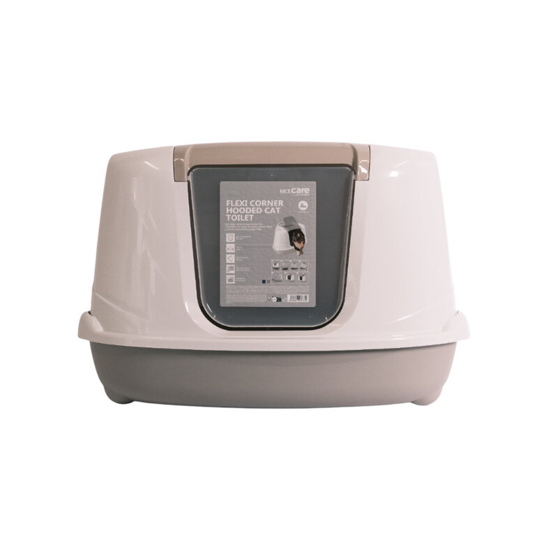 Nice Care Caixa de areia Flip Corner Bege para gatos,  Imagem número 5 Nice Care Caixa de areia Flip Corner Bege para gatos, , large Imagem número 5