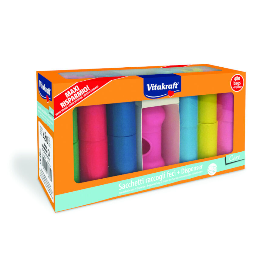 Vitakraft Sacos Higi&eacute;nicos para c&atilde;es + dispensador de sacos, , large Imagem n&uacute;mero 1
