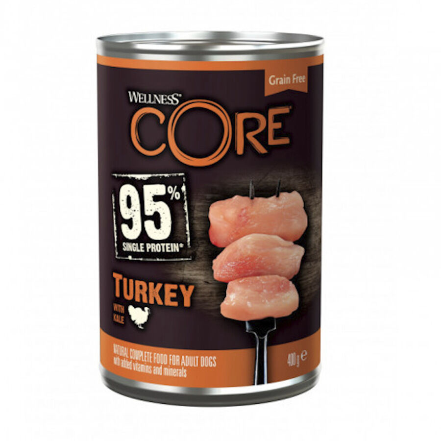 400 g Wellness Core peru com com couve lata para c&atilde;es, , large Imagem n&uacute;mero 1