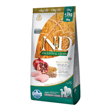 Ração para cães Farmina N&D Ancestral Grain Frango e Romã